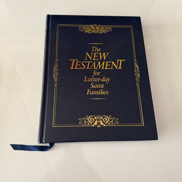 Other - The New Testament For Latter-Day Saint Families Hardcover Book Blue Gold Ribbon